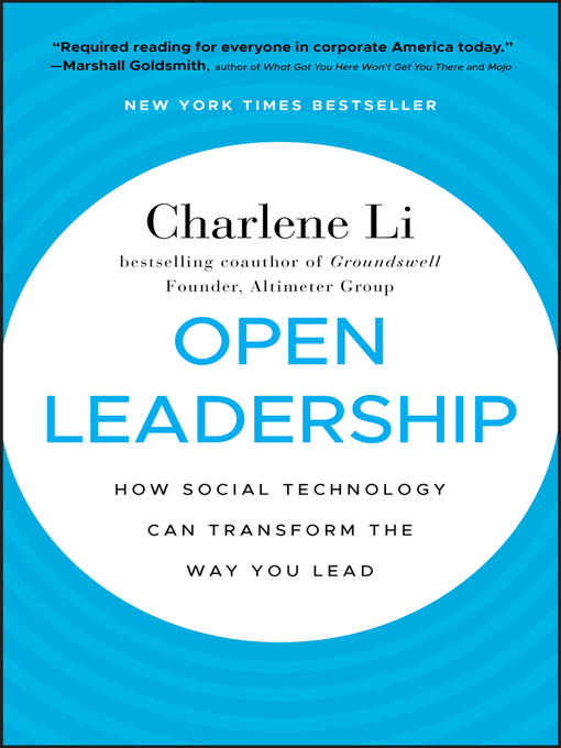 Title details for Open Leadership by Charlene Li - Available